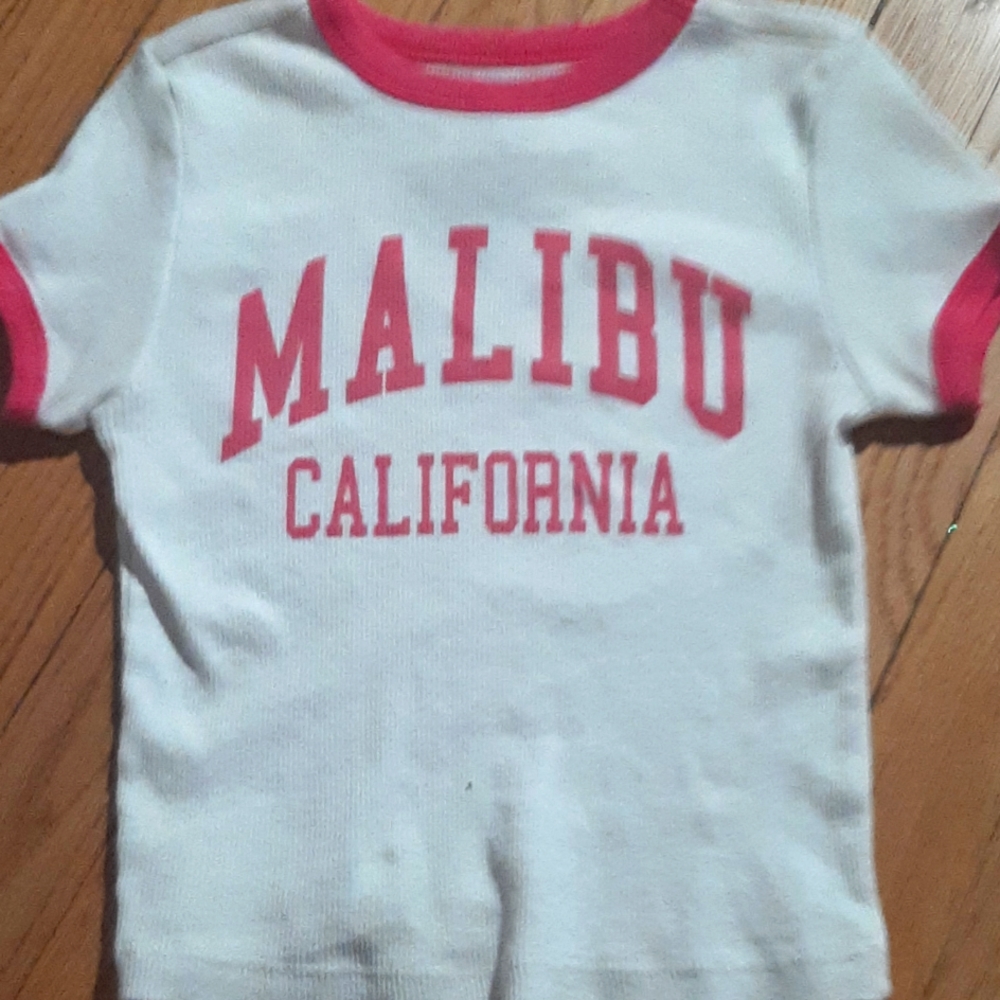 White and Pink Malibu shirt